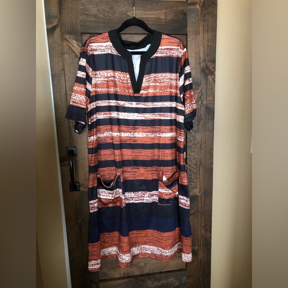 Slinky knit midi dress/swim cover up by ShapeCurve